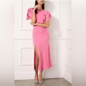 NWT R.G. Kane Victoria dress open back wedding special event midi size large